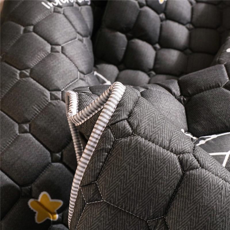 Adorable Black Space Fitted Sheet | Quilted Cotton-Filled - Cute Bedding Sets Toy
