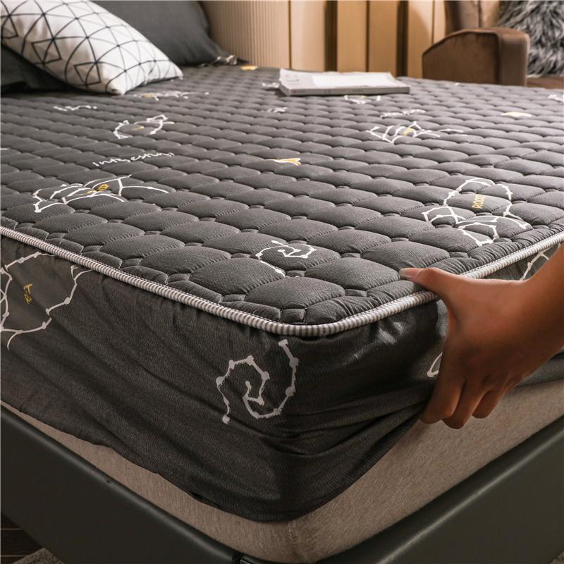 Adorable Black Space Fitted Sheet | Quilted Cotton-Filled - Cute Bedding Sets Toy