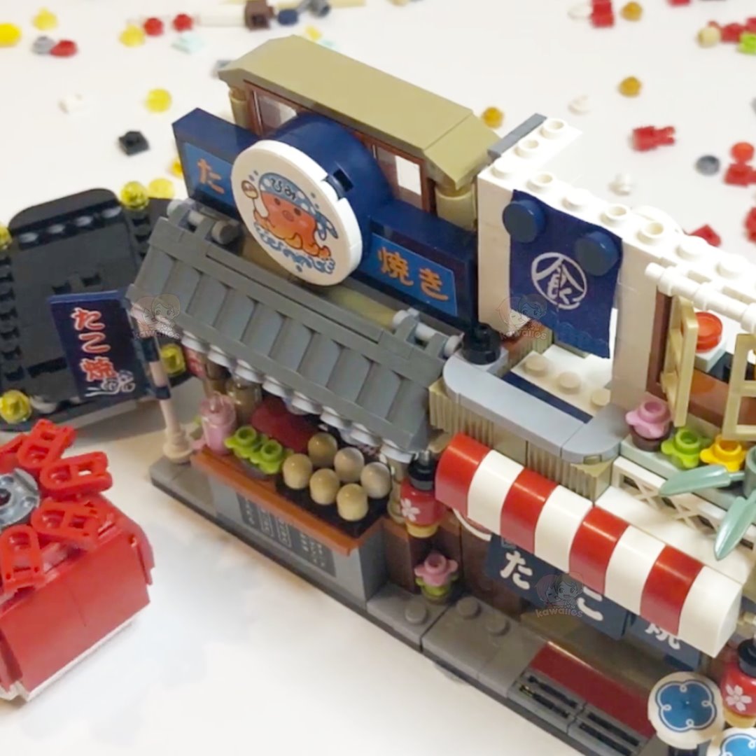 Micro Takoyaki Octopus Balls Building Sets