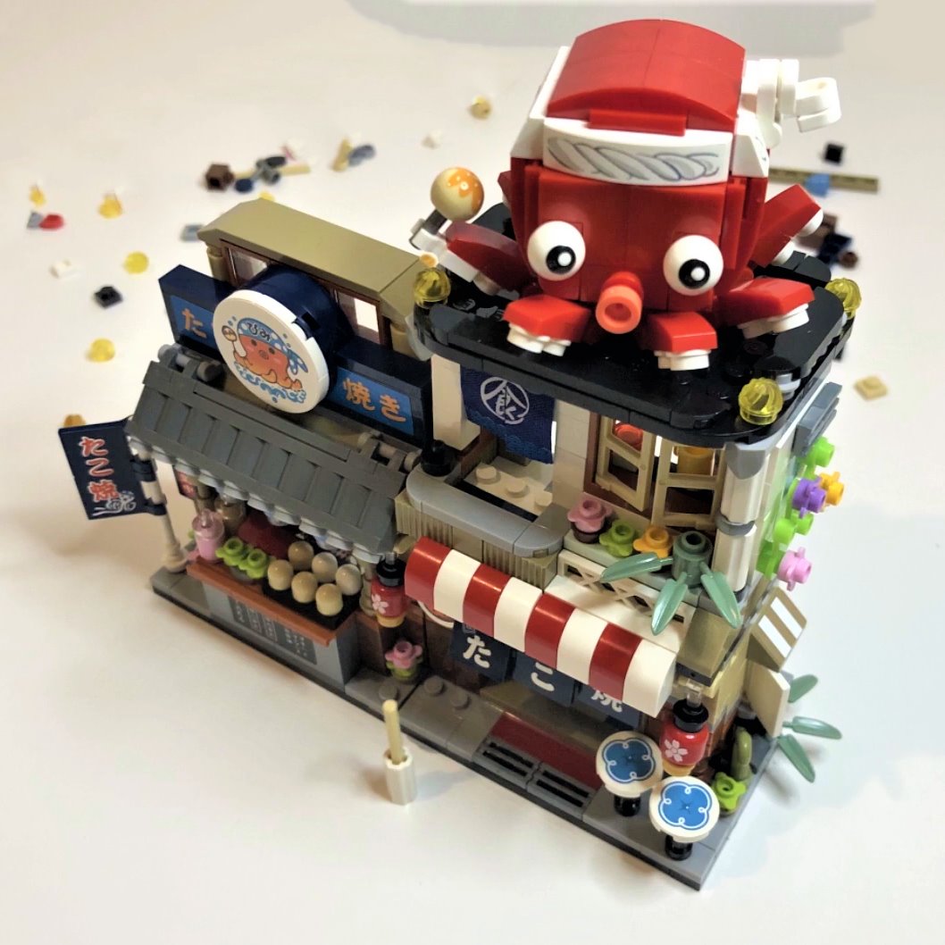 Micro Takoyaki Octopus Balls Building Sets