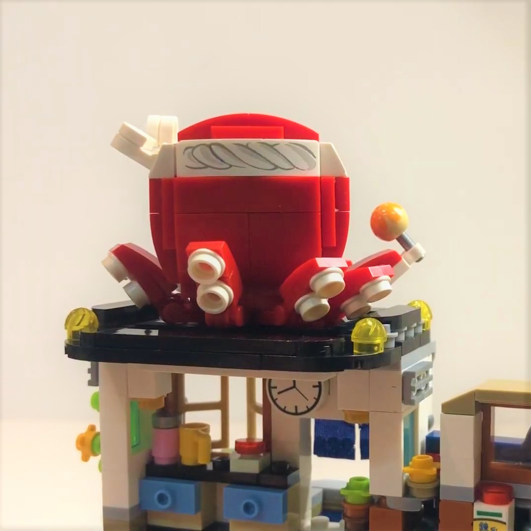 Micro Takoyaki Octopus Balls Building Sets
