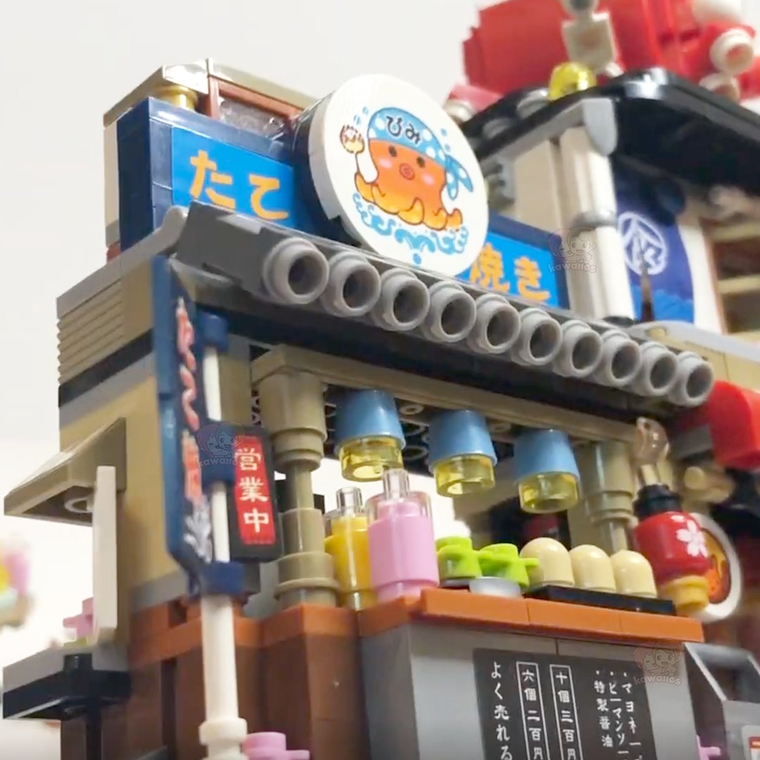 Micro Takoyaki Octopus Balls Building Sets