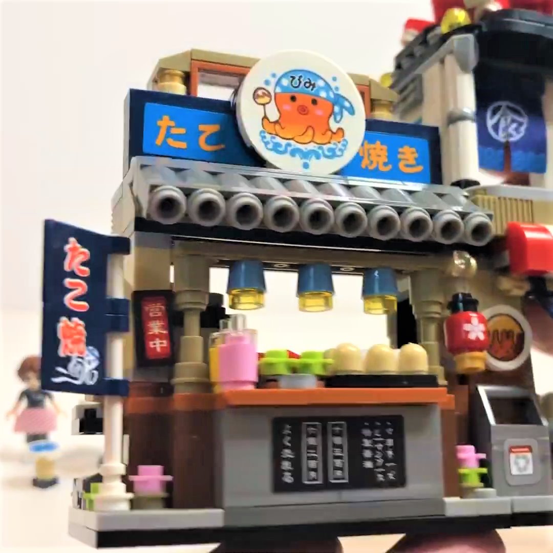 Micro Takoyaki Octopus Balls Building Sets