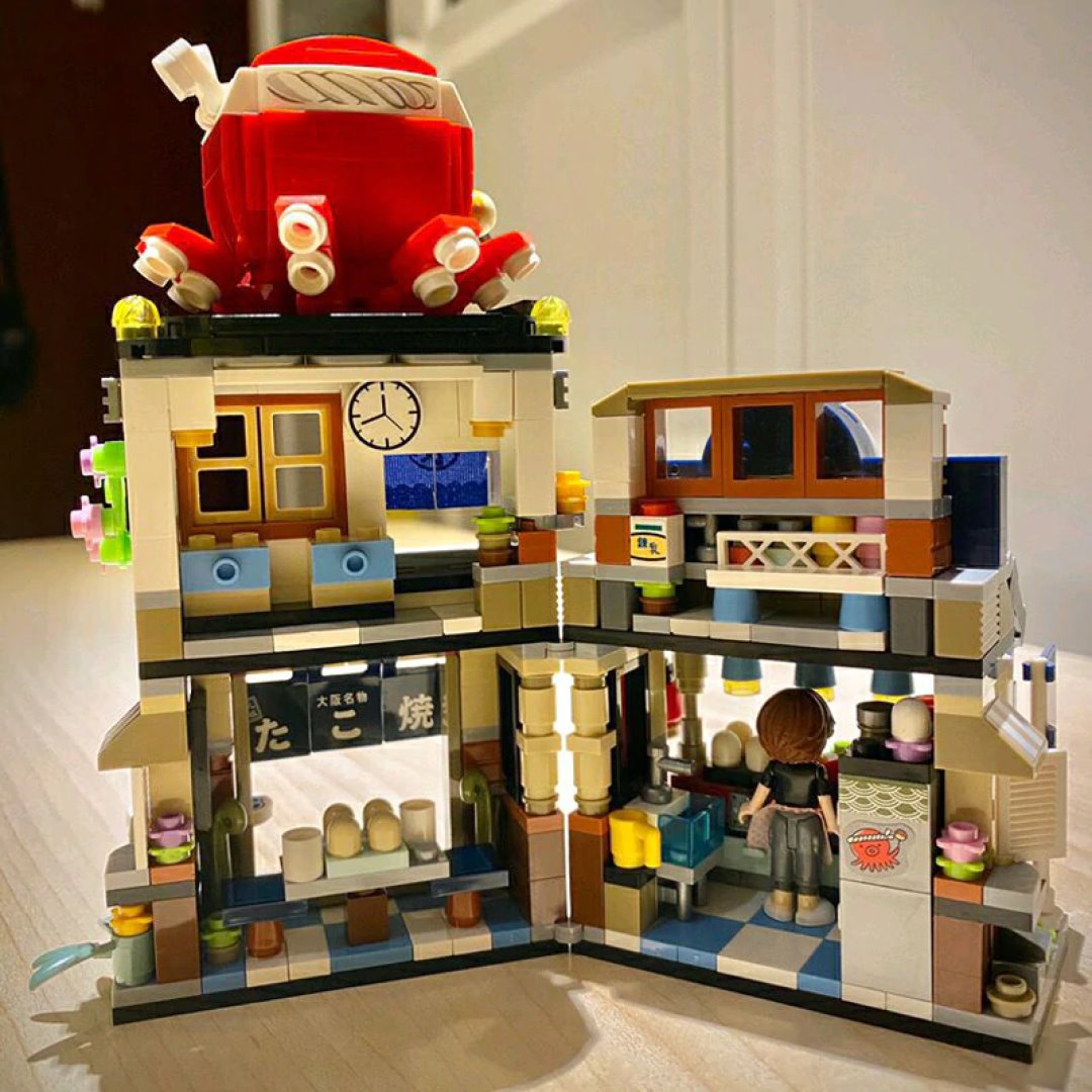 Micro Takoyaki Octopus Balls Building Sets