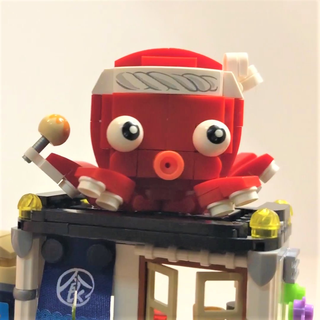 Micro Takoyaki Octopus Balls Building Sets