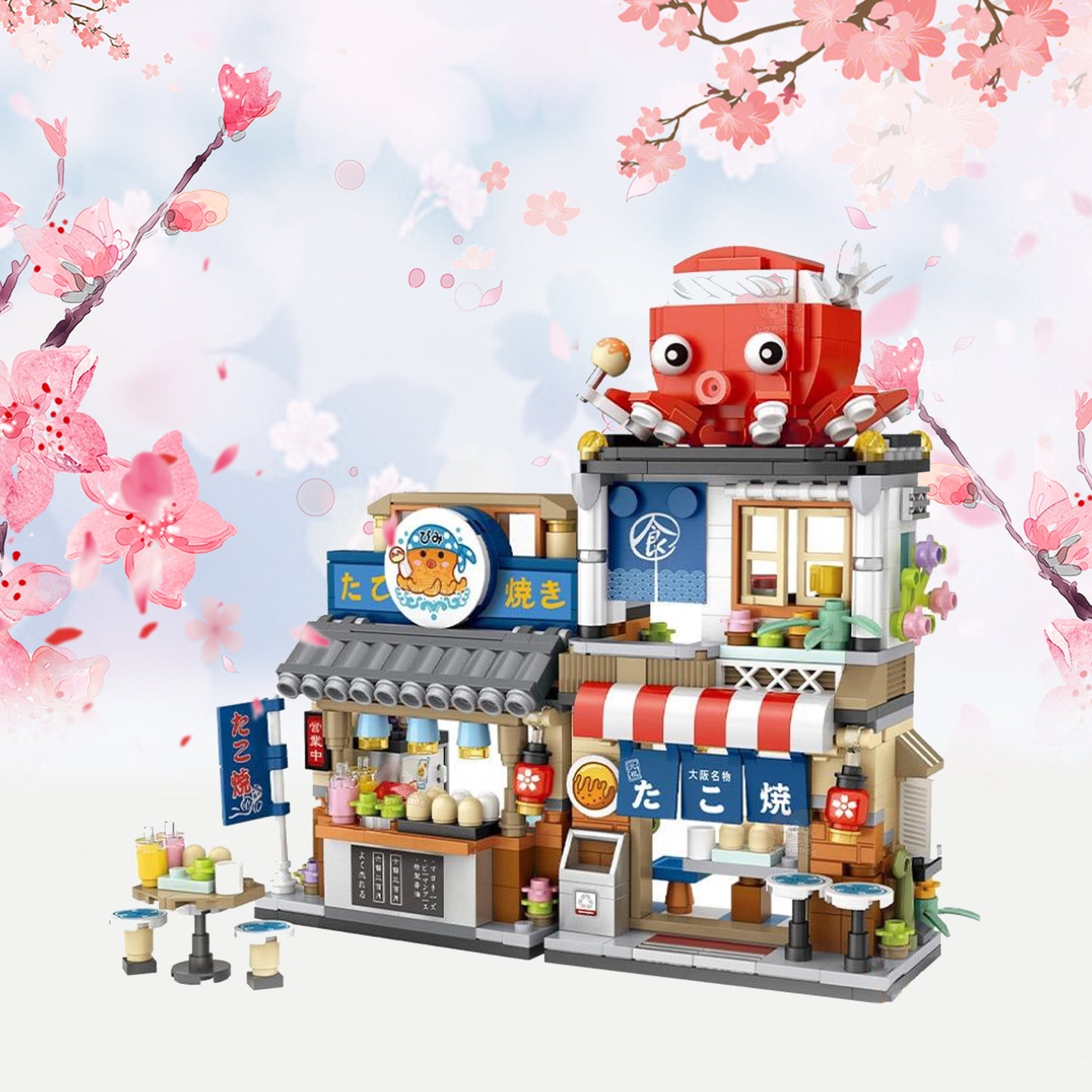Micro Takoyaki Octopus Balls Building Sets