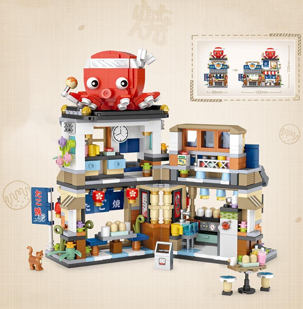 Micro Takoyaki Octopus Balls Building Sets