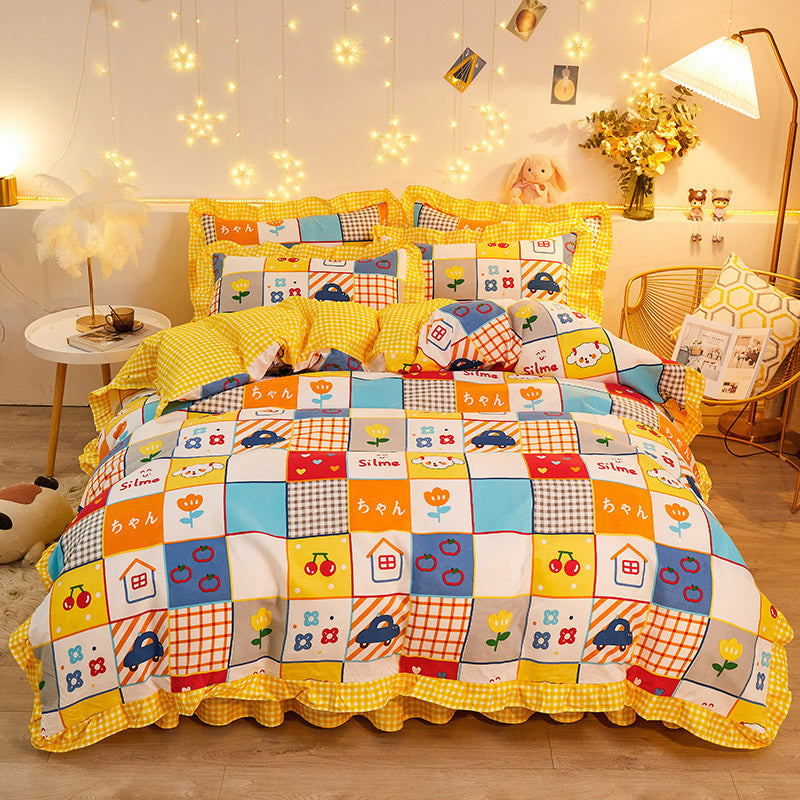Modern Mosaic City Bedding Set | Contemporary Design