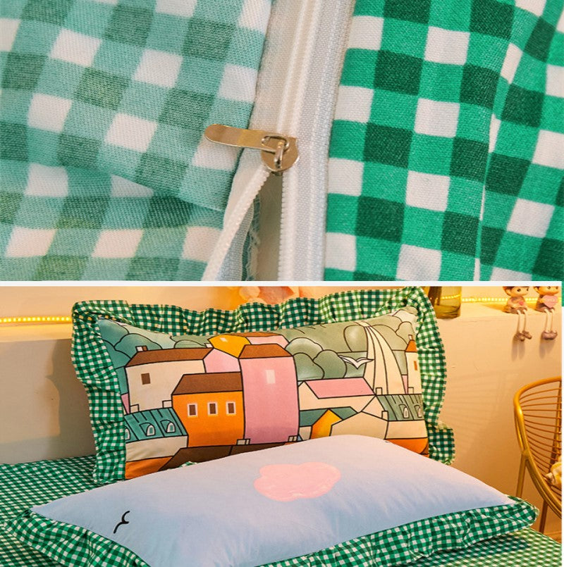 Modern Mosaic City Bedding Set | Contemporary Design
