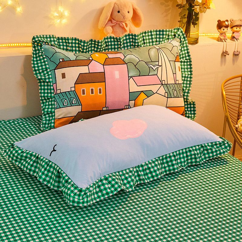 Modern Mosaic City Bedding Set | Contemporary Design