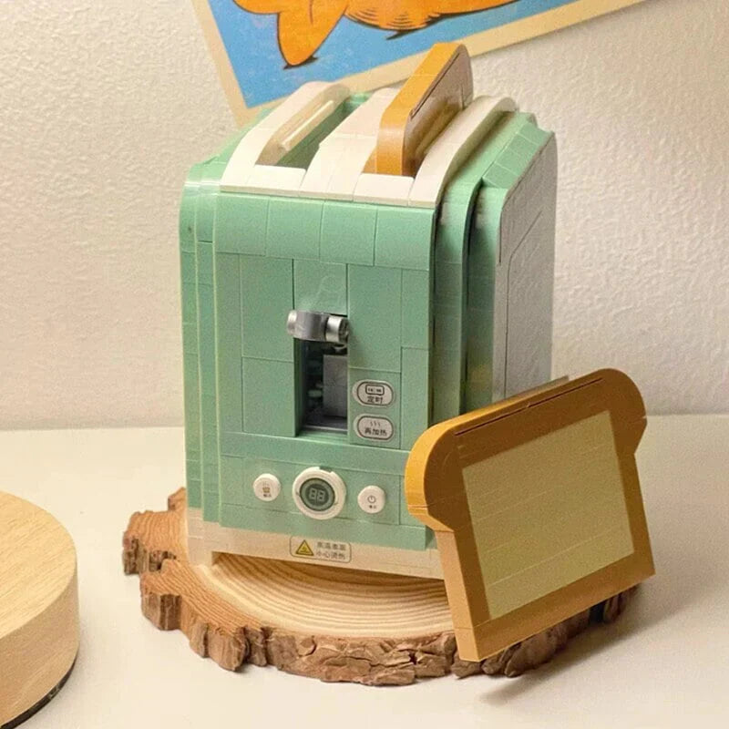Deluxe Toaster Machine Building Block Set | 450+ Pcs, Working Lever