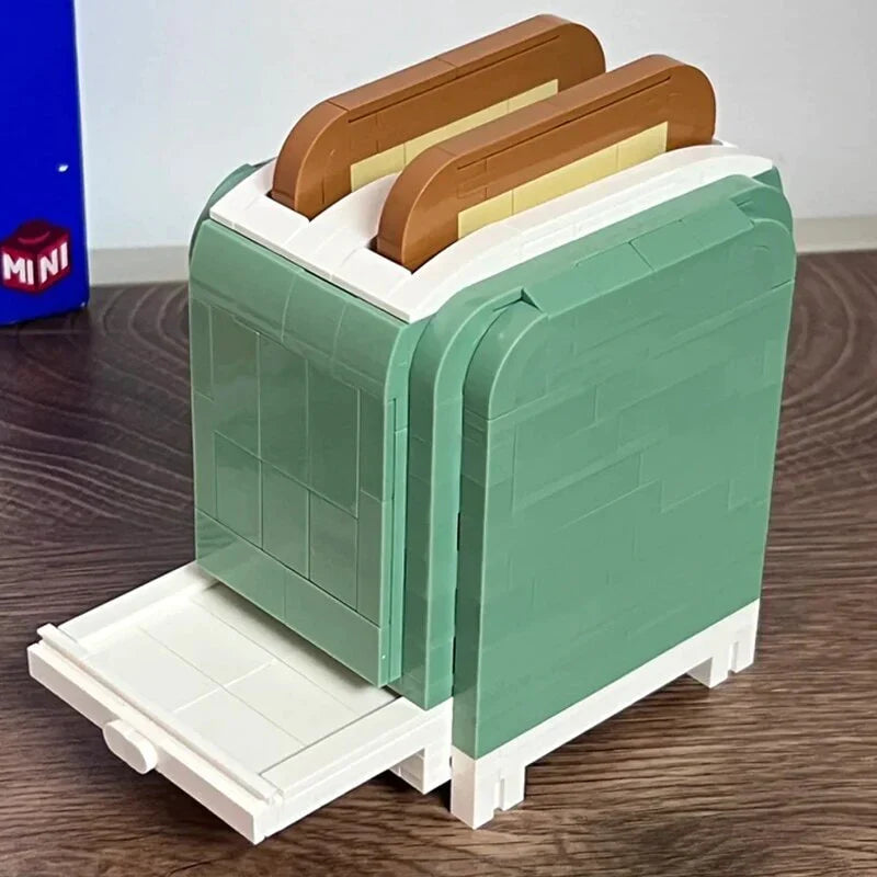 Deluxe Toaster Machine Building Block Set | 450+ Pcs, Working Lever