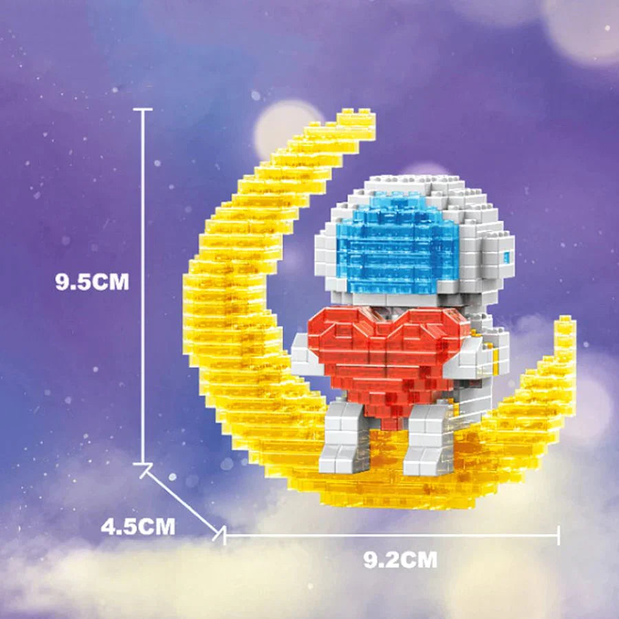 Nano Astronaut on the Glowing Moon