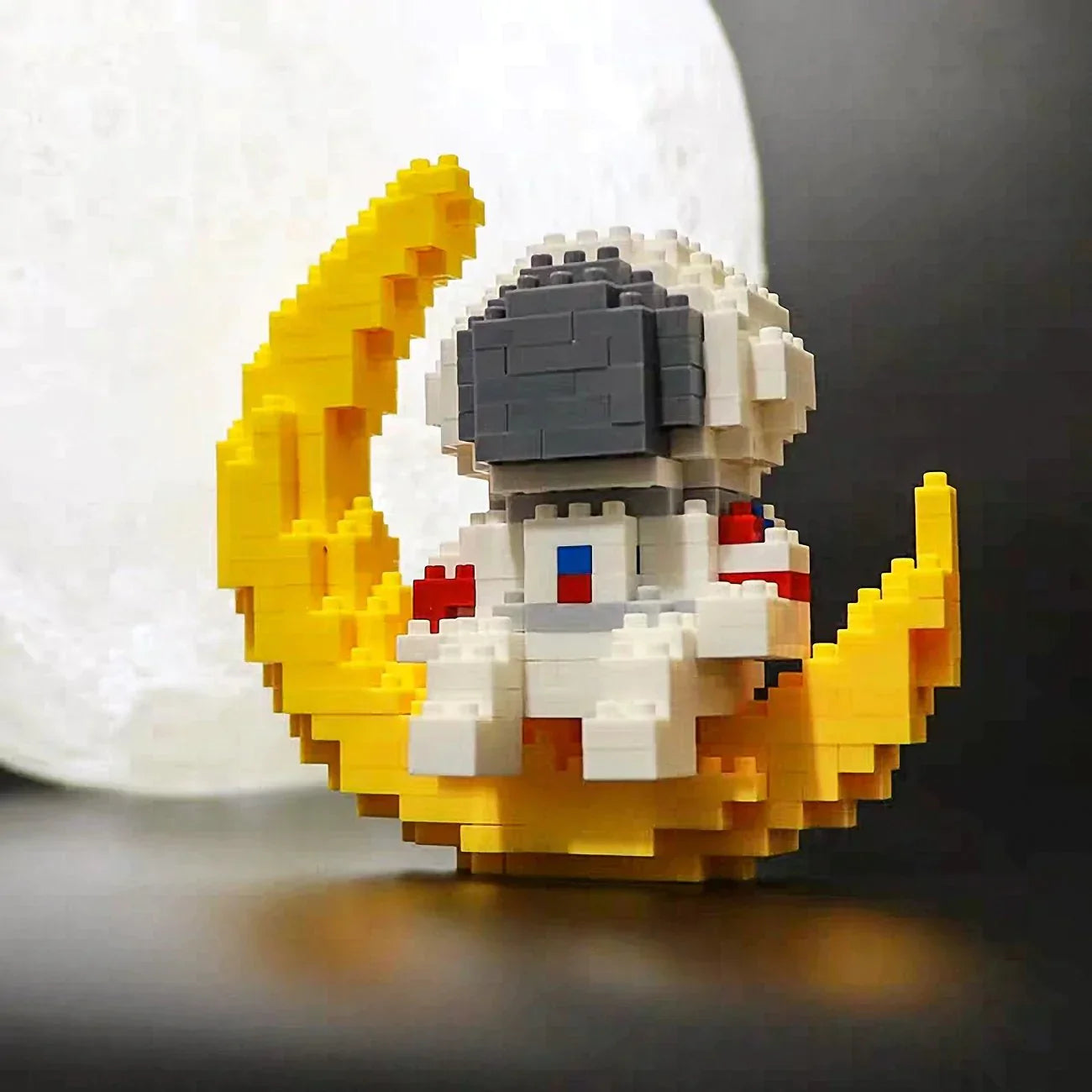 Nano Astronaut on the Glowing Moon