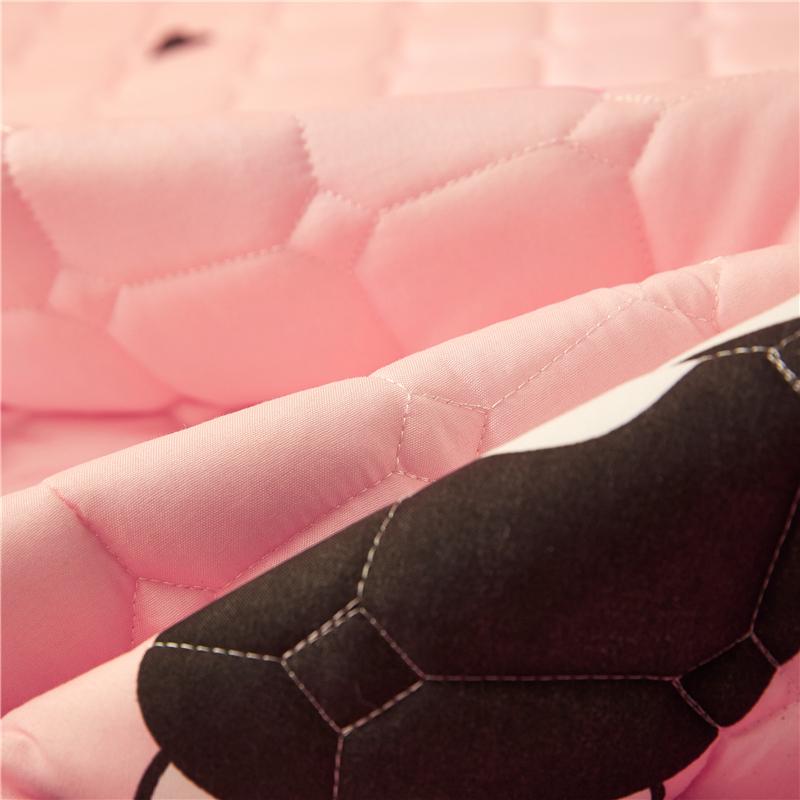 Pink Happy Bunny Quilted Fitted Bedsheet