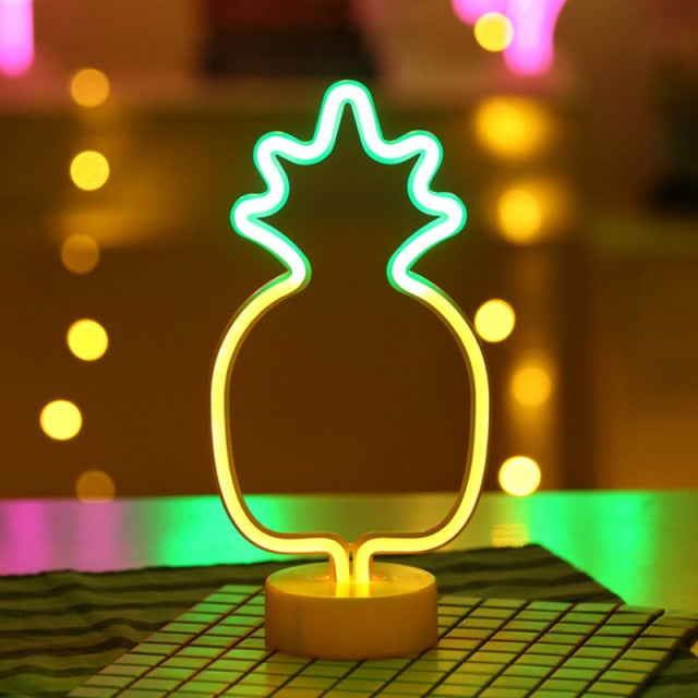 Rainbow Unicorn Cat LED Neon Glow Night Light Collection