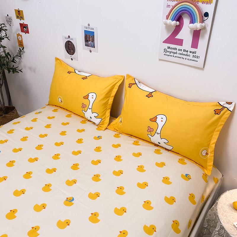 Swan Bedding Set | Yellow & White Soft Duvet Cover