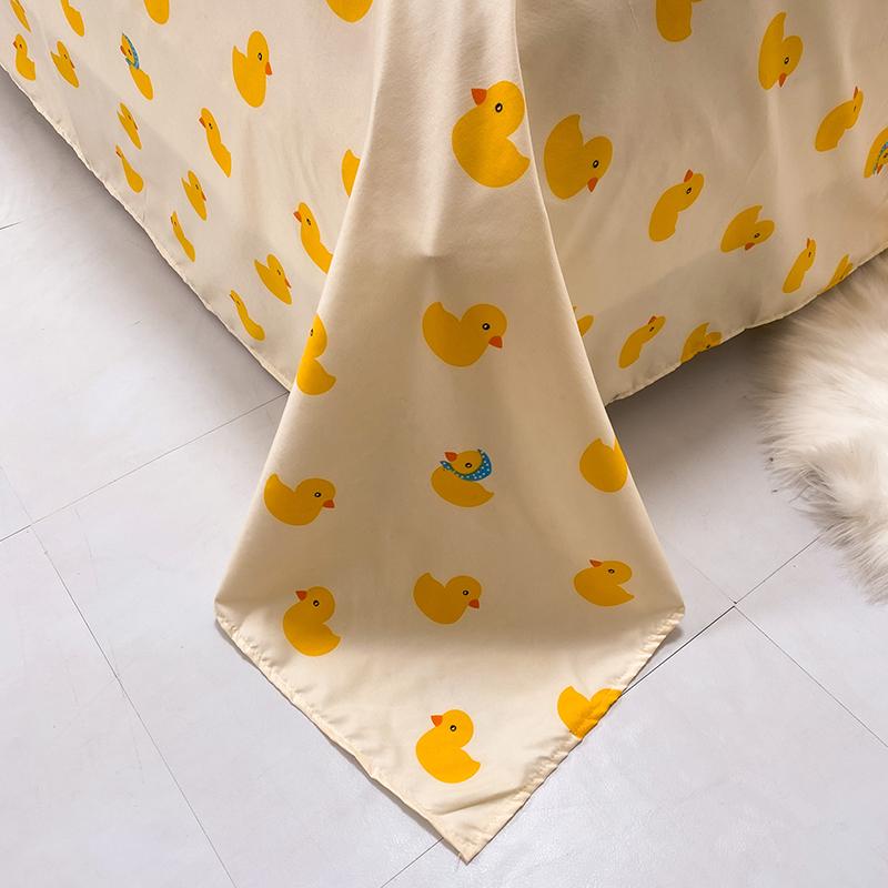Swan Bedding Set | Yellow & White Soft Duvet Cover