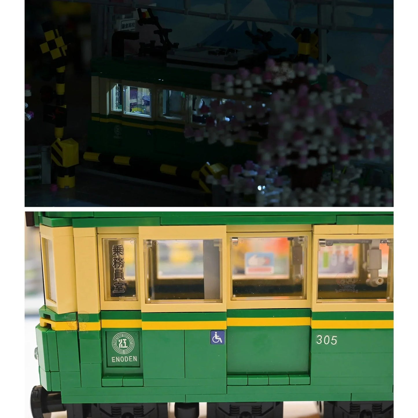 Spring & Autumn Japanese Light Up Kamakura Train Building Set - Limited Stock