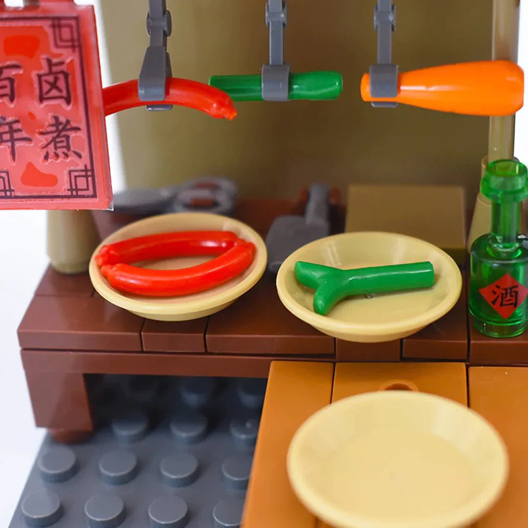 Taipei Night Market Street Stall Building Sets | 4 Styles, 150+ Pcs Each