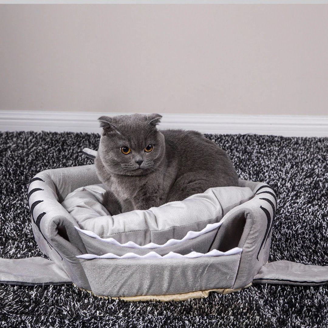 Warm Cosy Shark Pet Bed House