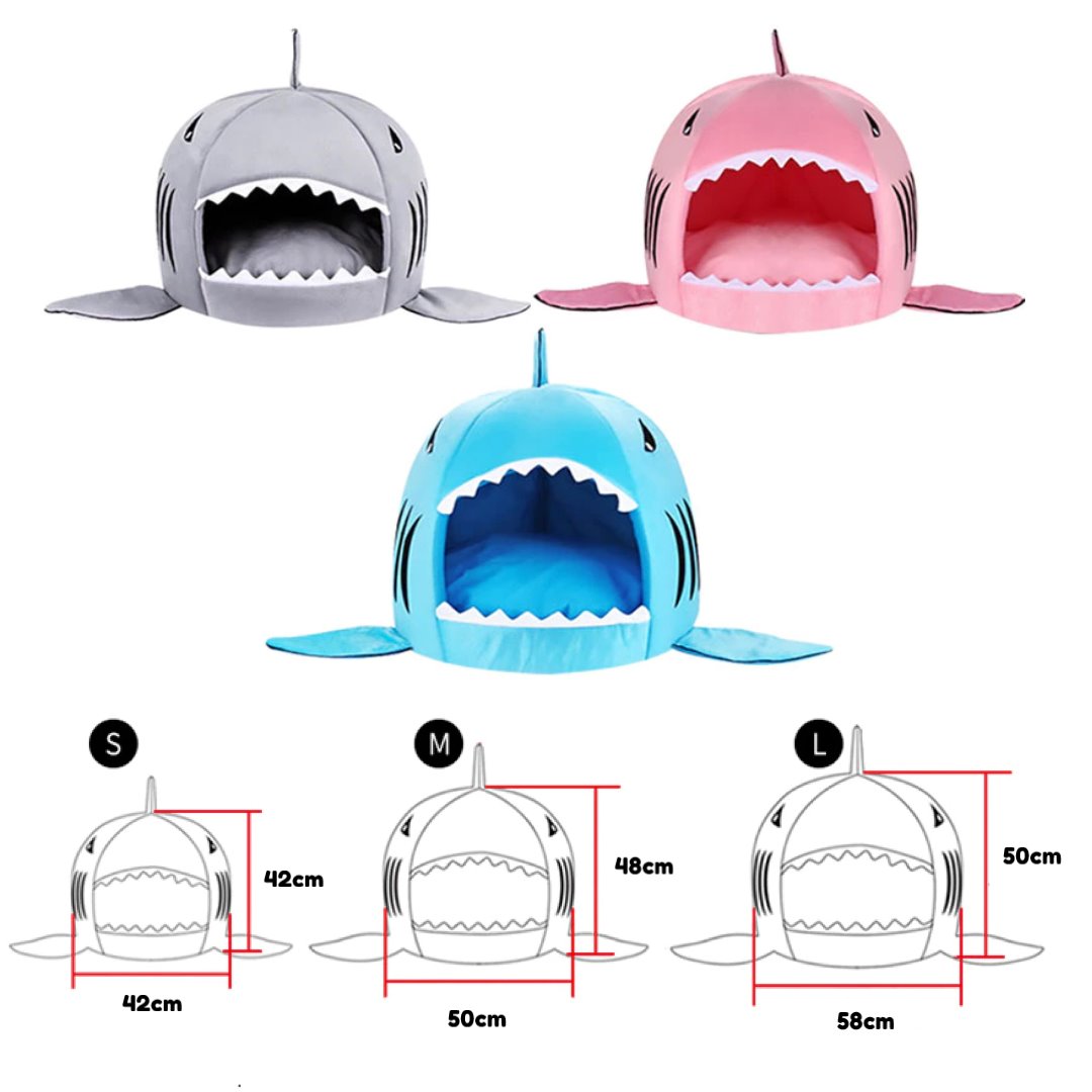 Warm Cosy Shark Pet Bed House