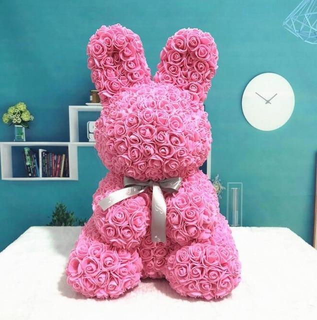 Festive Rose Teddy Bear | Santa, Reindeer & Plaid Designs (29 Styles)