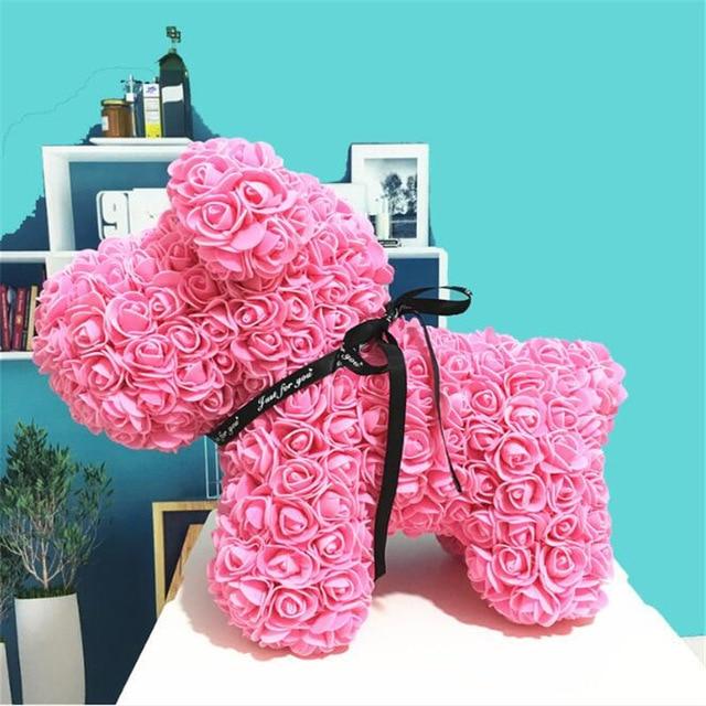Festive Rose Teddy Bear | Santa, Reindeer & Plaid Designs (29 Styles)