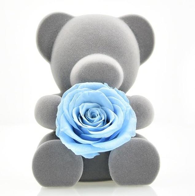 Festive Rose Teddy Bear | Santa, Reindeer & Plaid Designs (29 Styles)