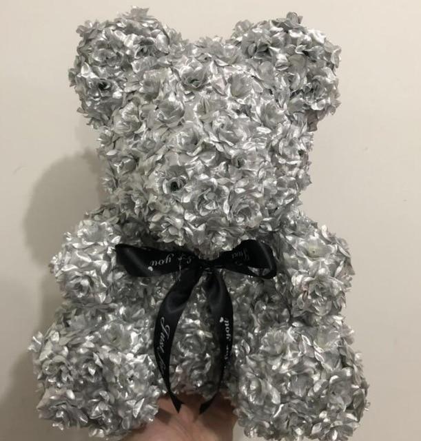 Festive Rose Teddy Bear | Santa, Reindeer & Plaid Designs (29 Styles)