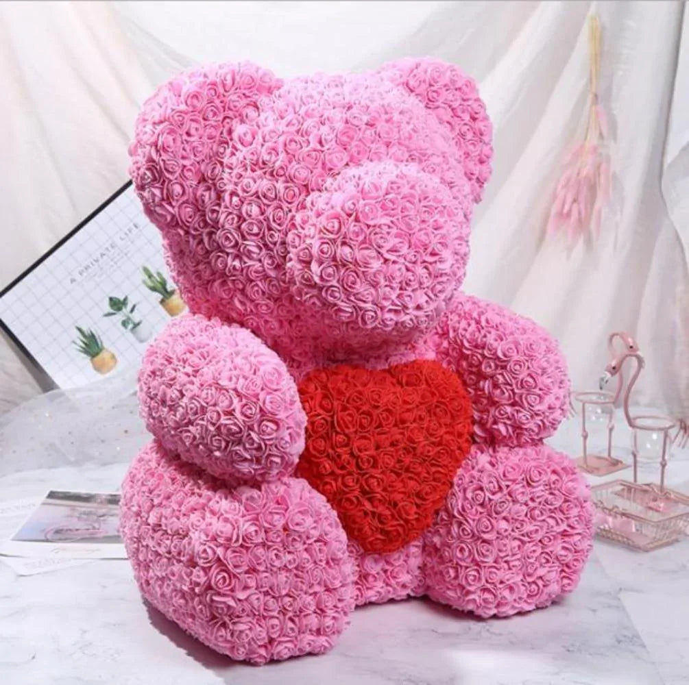 Jumbo 70cm Enchanted Rose Teddy Bear | 6 Colors | Grand Romantic Gift