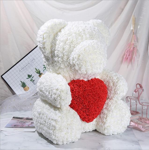 Jumbo 70cm Enchanted Rose Teddy Bear | 6 Colors | Grand Romantic Gift