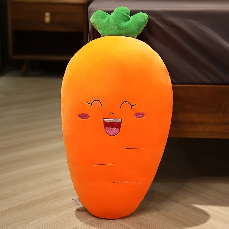 Plushies Kawaii Vegetables Plush Toys Cute Soft Carrot Eggplant Chili Corn Plant Pillow