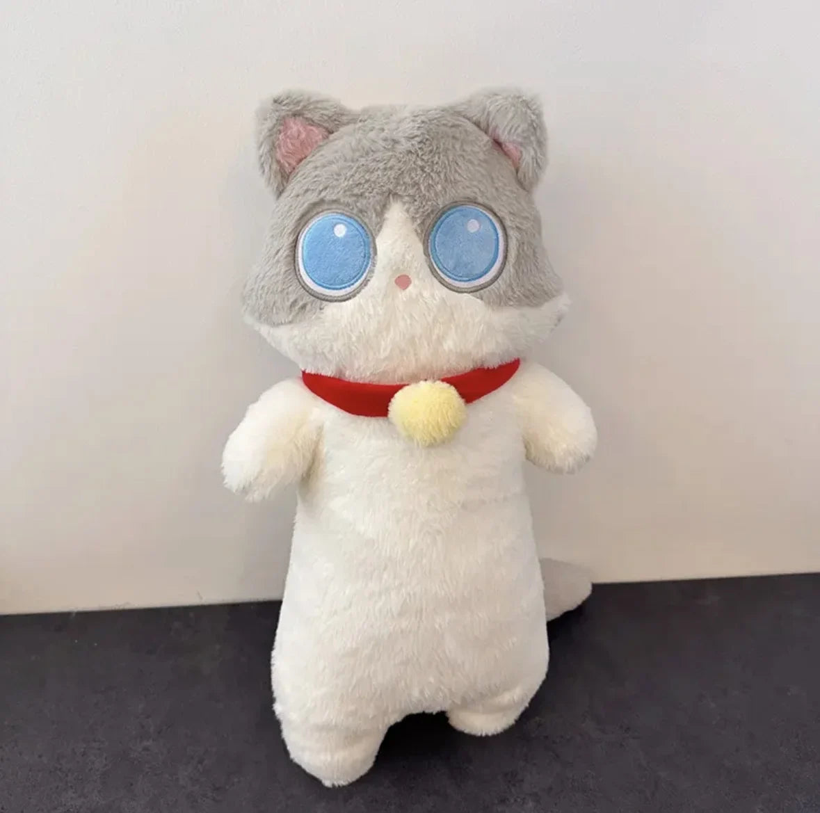 Kawaii Siamese Cat Plush Toy Long Oblong Orange Black Kitten Cats Nap Sleep