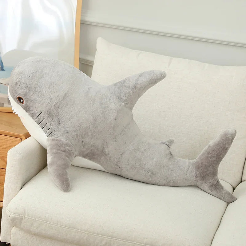 Stuffed Lifelike Shark Plush Toy Stuffed Headed Shark Fierce Sea Animals