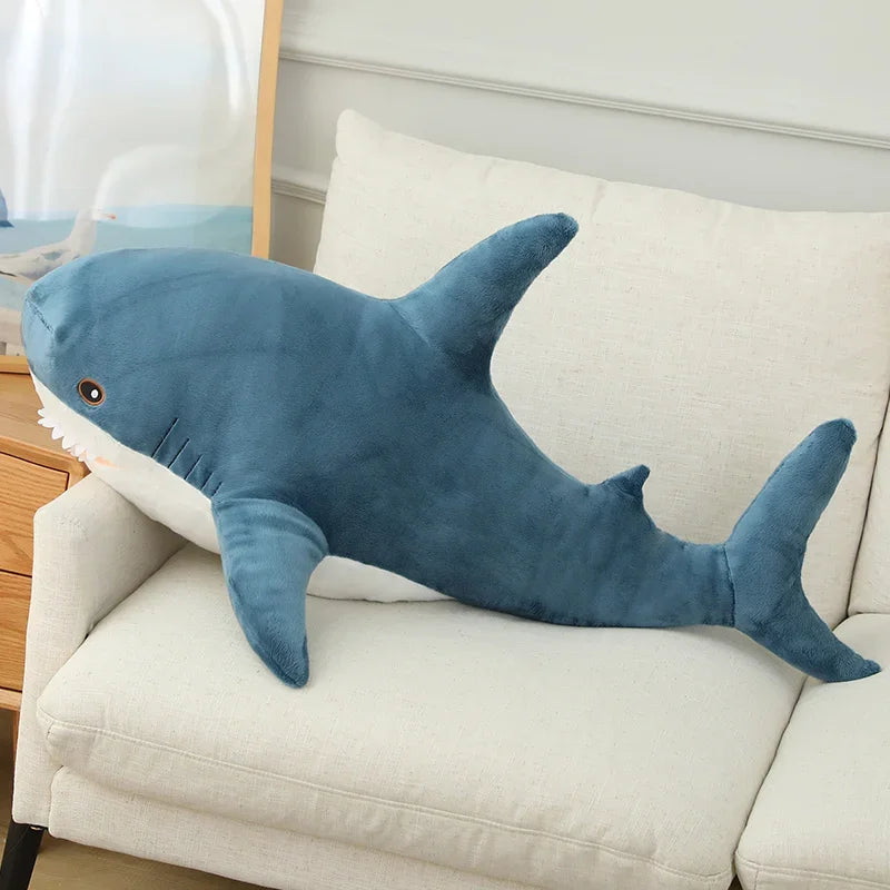 Stuffed Lifelike Shark Plush Toy Stuffed Headed Shark Fierce Sea Animals
