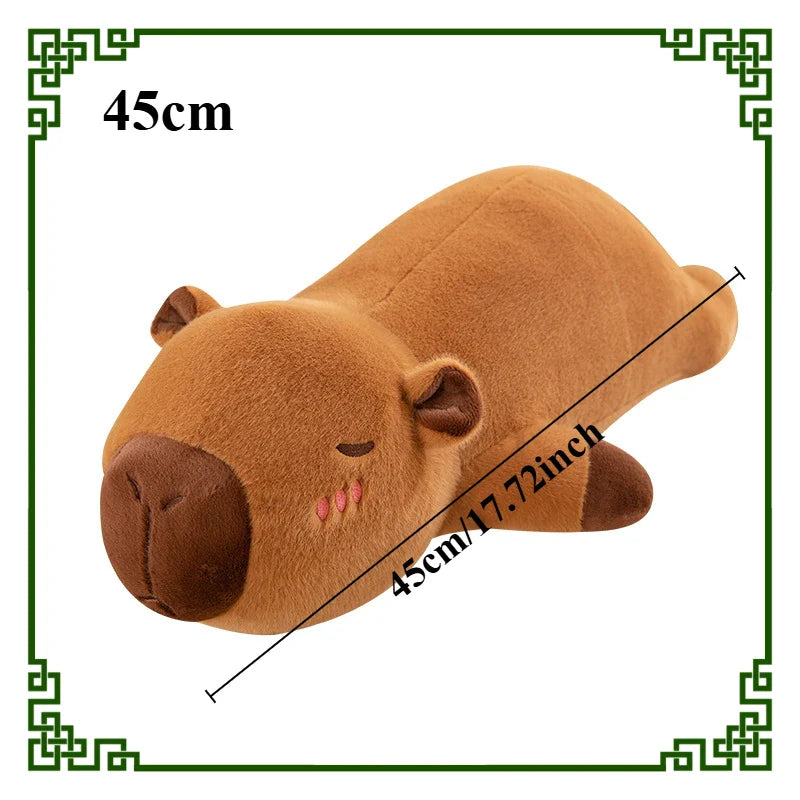 Capybara Plush Toy Set – Mommy & 4 Baby Capybara Dolls