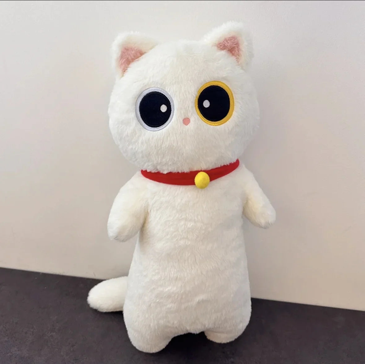 Kawaii Siamese Cat Plush Toy Long Oblong Orange Black Kitten Cats Nap Sleep