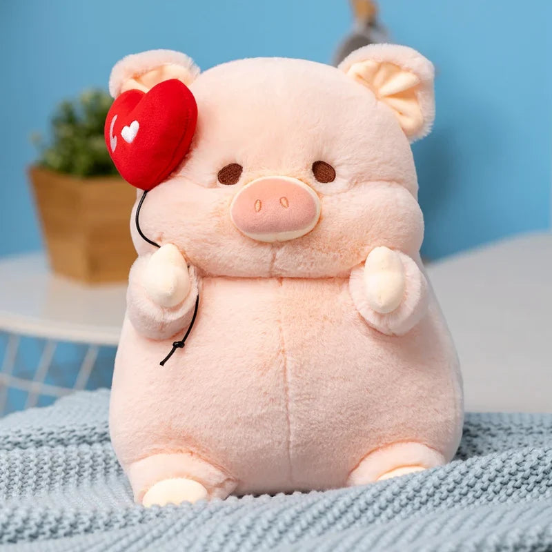 Kawaii Angel Hamburger Heart Backpack Pig Plush Toy