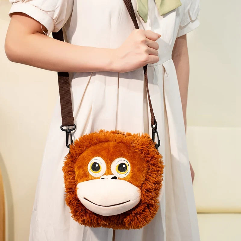 Simulation Monkey Orangutan Doll Super Soft Stuffed Bag Animals Plush Toys Anime