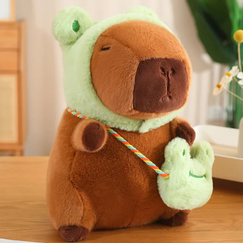 Capybara Cosplay Plush Series – Strawberry, Turtle, Poop, Hamburger