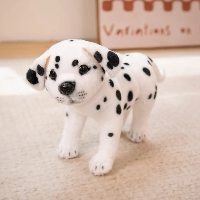 Dog Plush Toy Cute Stuffed Realistic Beagle Spotted Puppy Doll