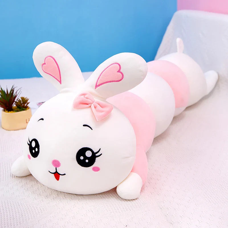 Cute Soft Rabbit Caterpillar Plush Toys Office Nap Pillow Stuffed Home Comfort Cushion