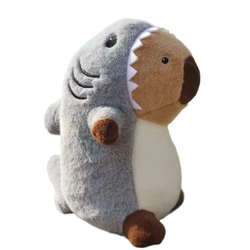 Kawaii Shark Capybara Plush Toy Cartoon Animal Pillow Sofa Cushion Capibara