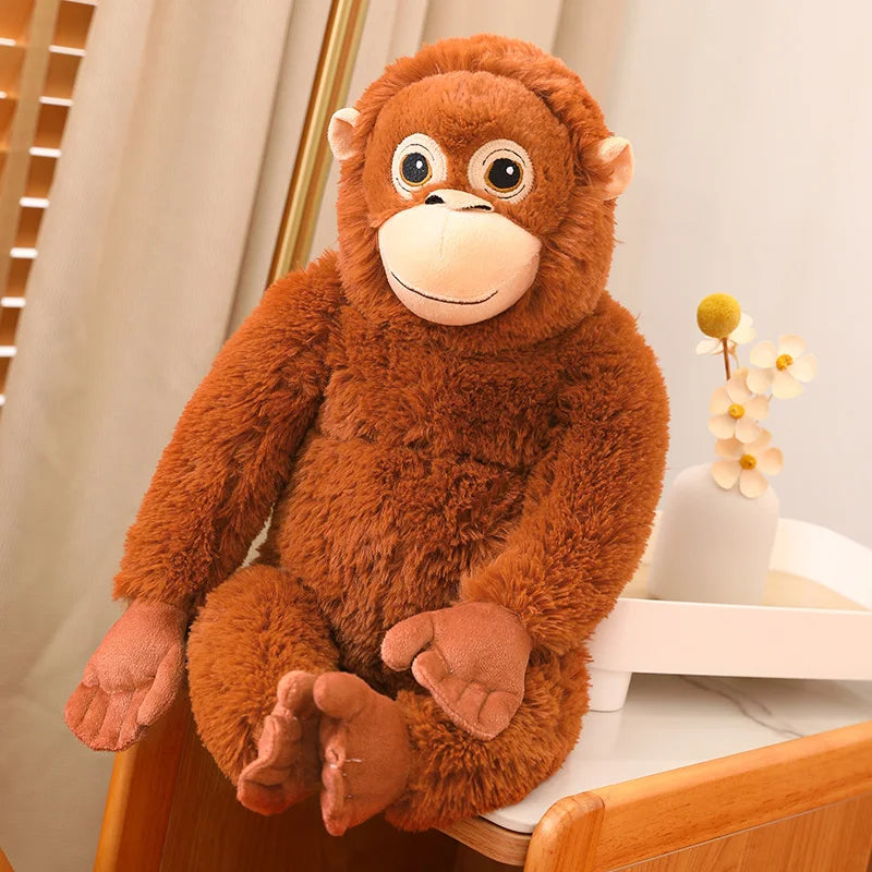 Simulation Monkey Orangutan Doll Super Soft Stuffed Bag Animals Plush Toys Anime
