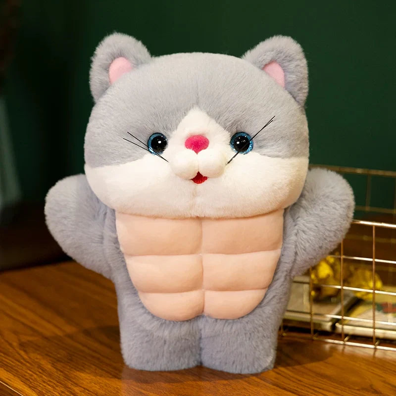 Muscle Cat Plush Toys Stuffed Cat Stuffed Animals Soft Plushie Dolls
