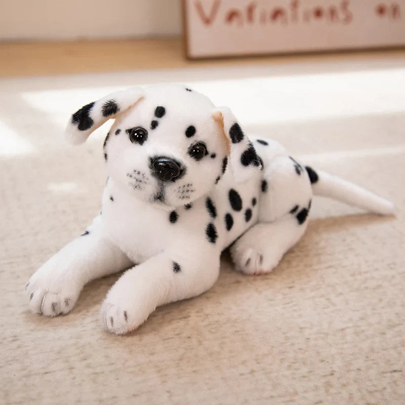 Dog Plush Toy Cute Stuffed Realistic Beagle Spotted Puppy Doll
