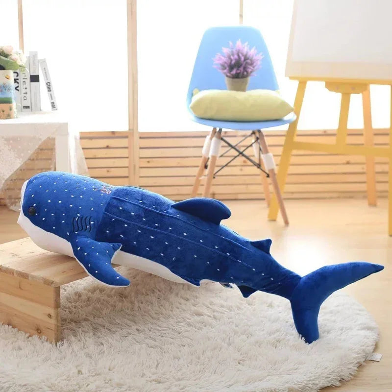 Large Whale Shark Body Pillow Long Cute Fish Stuffed Doll Sofa Decorative Plush Body Pillow