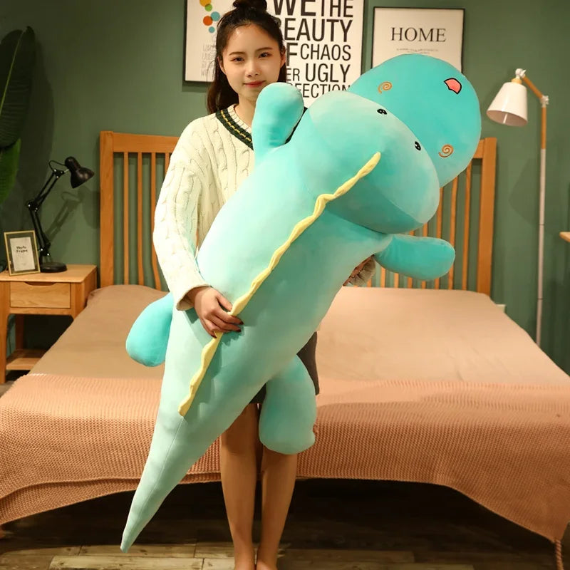 Giant Simulation Dinosaur Plush Toy – Diplodocus Cartoon Pillow for Kids’ Birthday