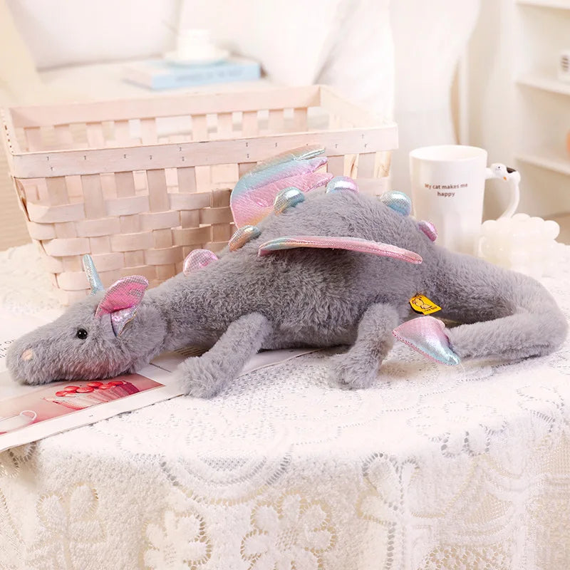 Flying Dragon Long Doll Plush Toy Stuffed Fantastic Giant Cartoon Animal Plushie